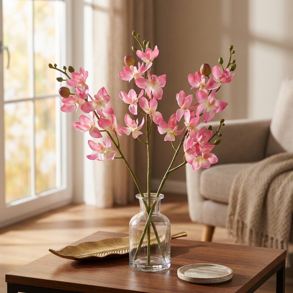 Ordhdee Orchidée Phalaenopsis artificielle rose | Leroy Merlin
