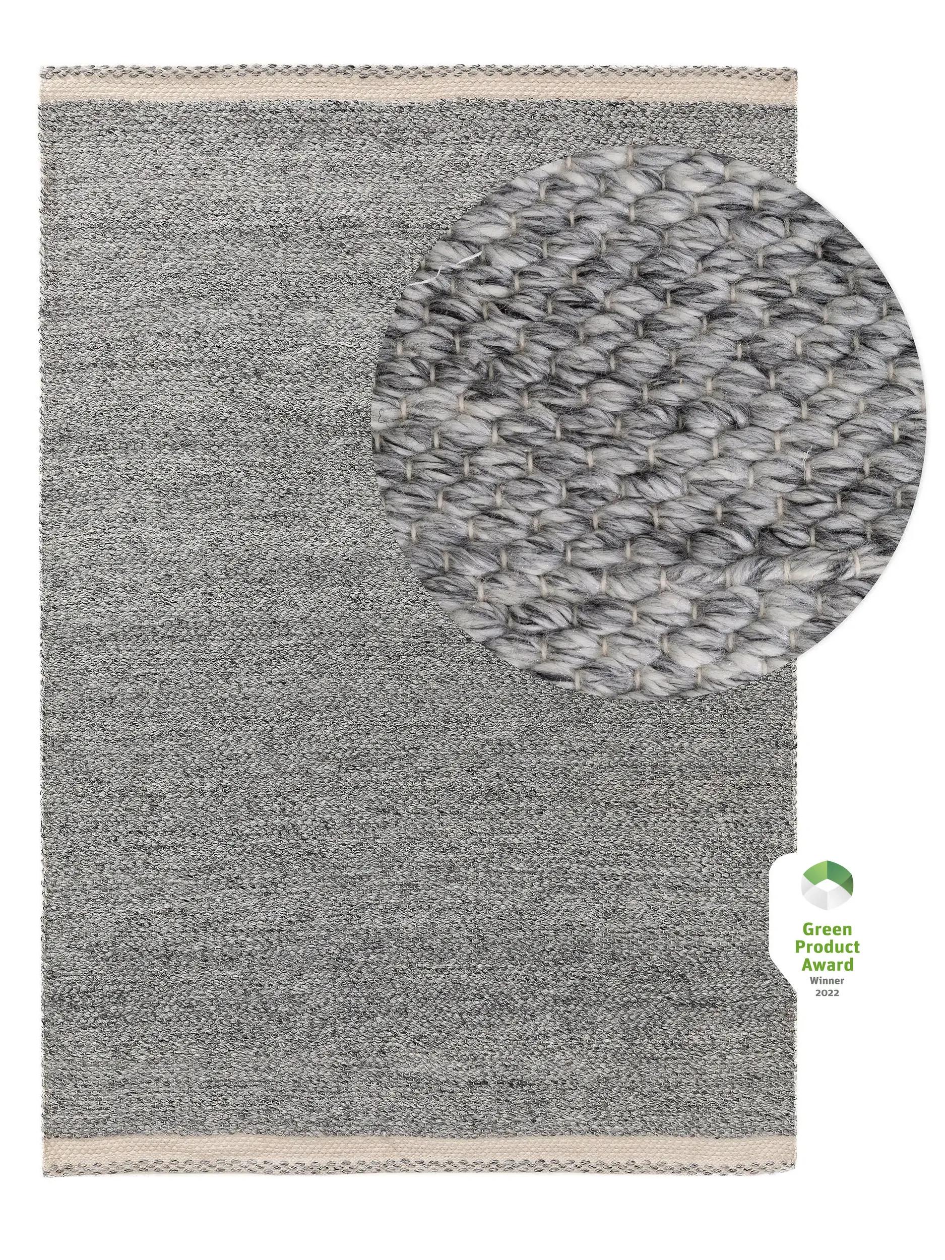 BENUTA - Tapis fabriqué à partir de matériaux recyclés Kiah gris ...