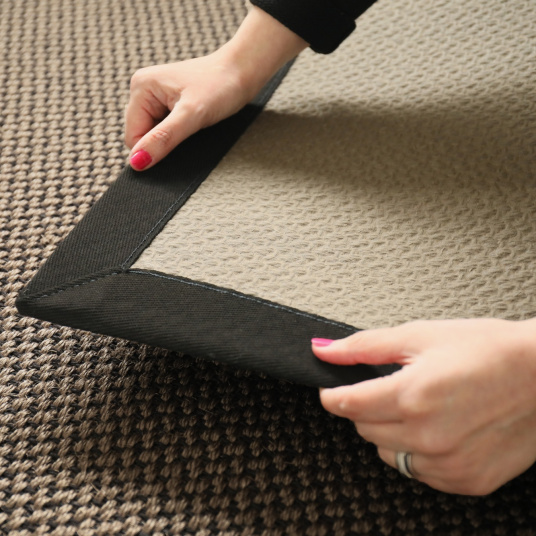 Tapis naturel en Sisal - Slow bronze - Ganse noire - 160 x 230 cm - 5