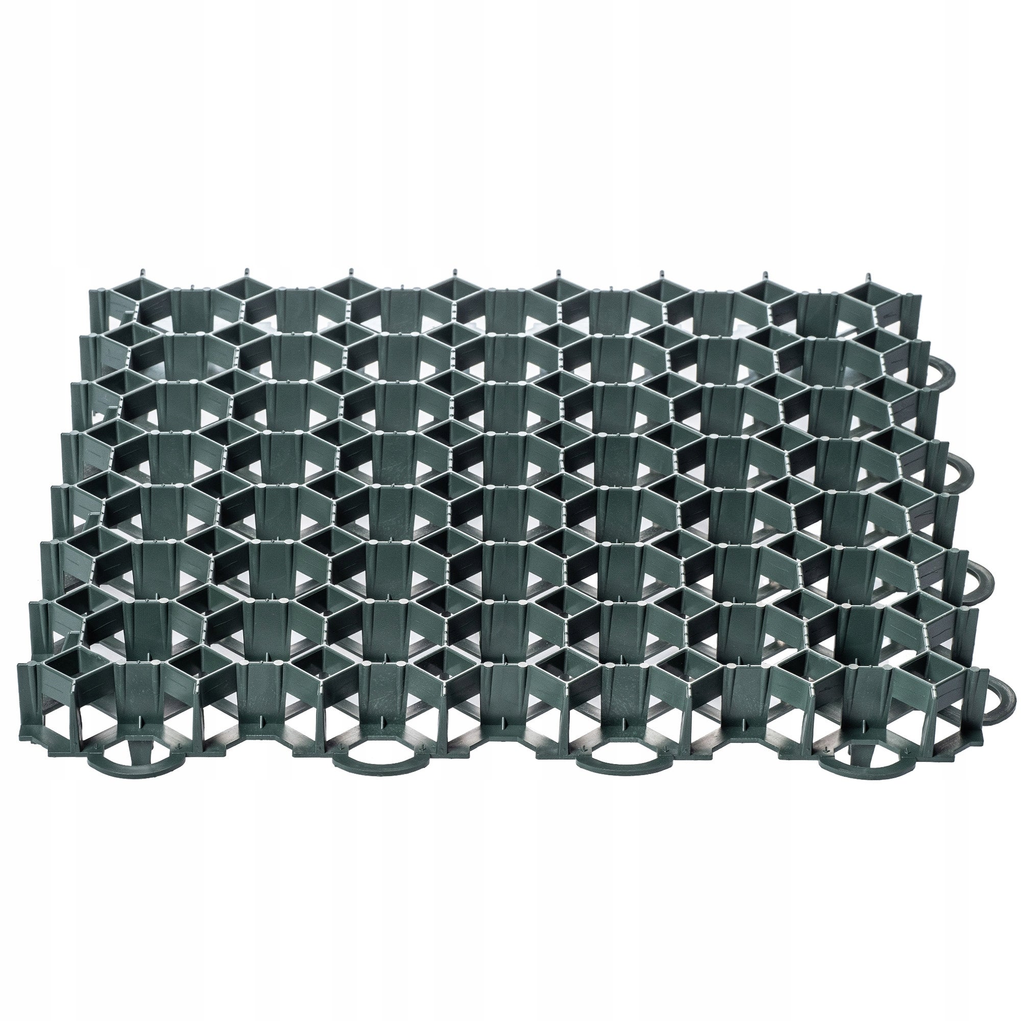 KADAX Dalles Stabilisatrices en Plastique 50 cm, Stabilisateurs de Gravier, Dalles à Engazonner pour Jardins, Grilles de Gazon (Vert, Lot de 16) - 4
