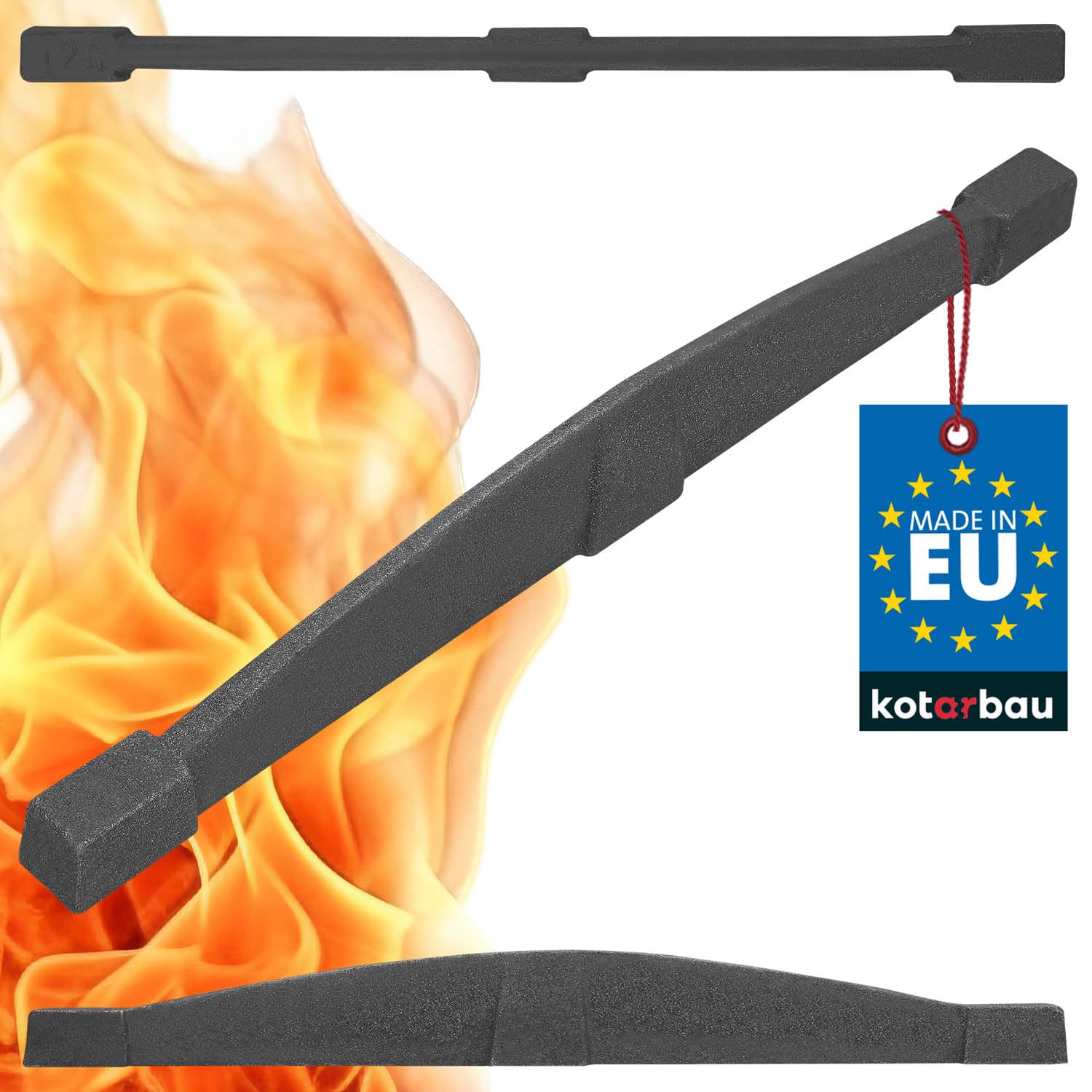 Zdjęcia - Akcesorium kominkowe Ruszt belkowy żeliwny 420 mm sztabkowy kominkowy do pieca kominka kotła - KOTARBAU