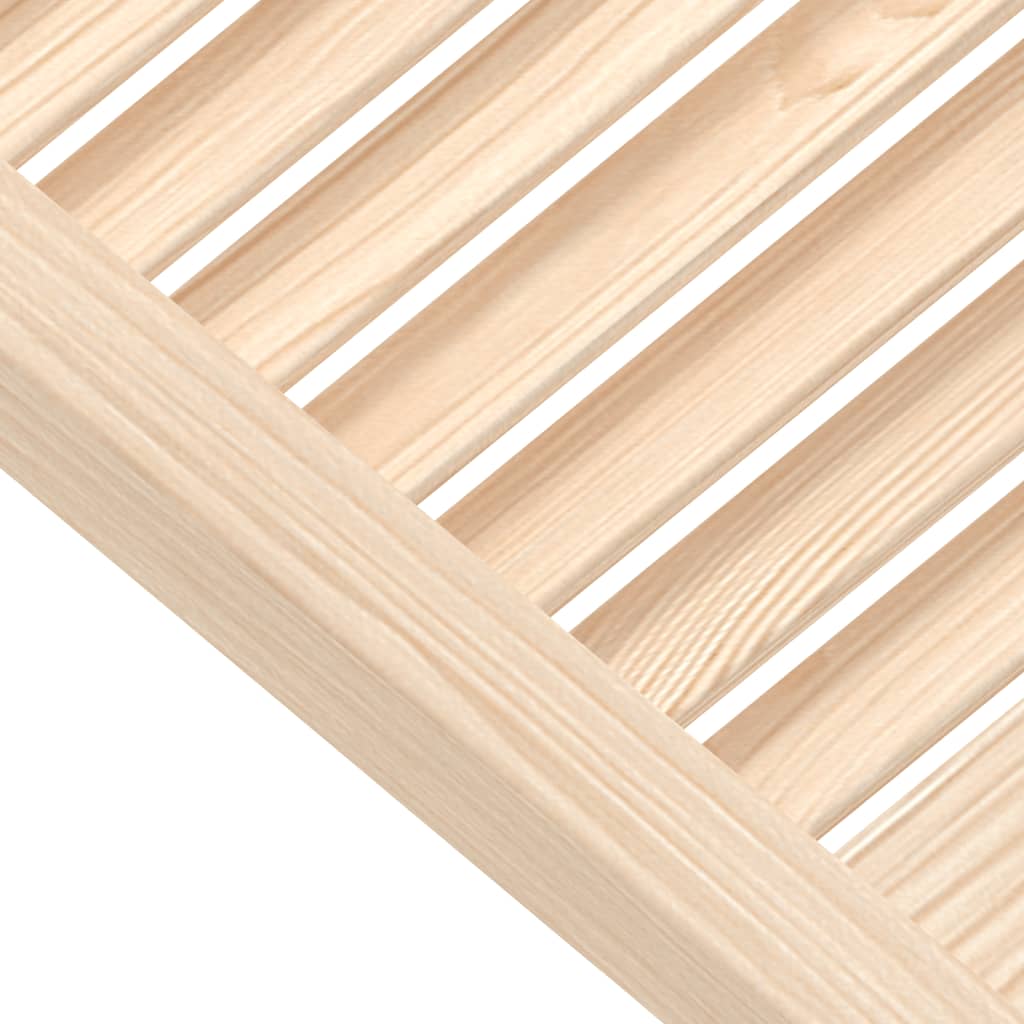 Porte d'armoire à lattes en pin massif 61,5x49,4 cm - COMFORTXL - 4