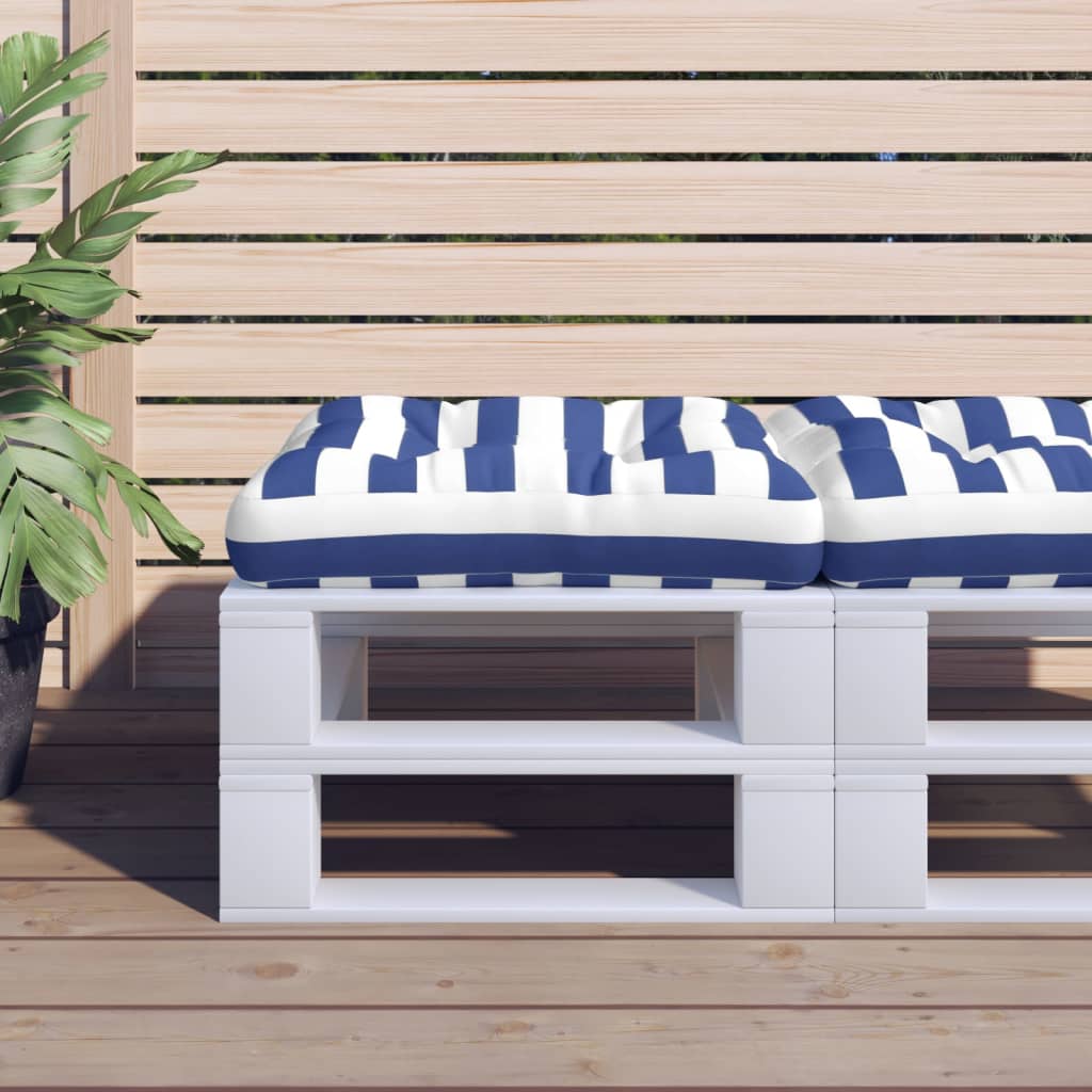 GULLBERGSÖ fodera per cuscino, blu motivo a righe/da esterno interno