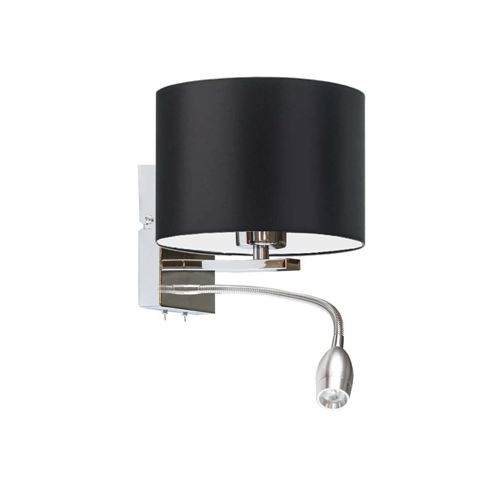 Kinkiet LED lampa ścienna lampa na ścianę z abażurem walec MOTO