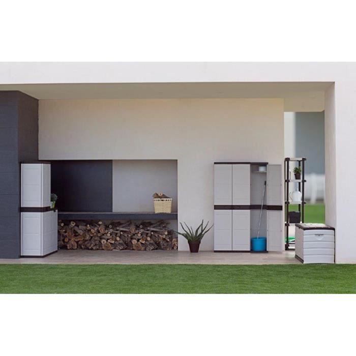 ARMARIO ESCOBERO 70x44x176 CM 9204NEG - 6