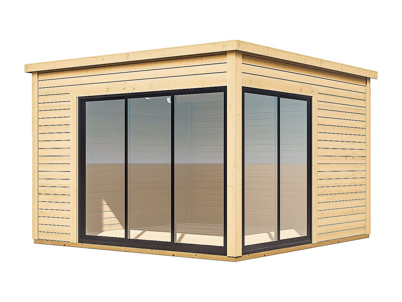 Studio de jardin en bois 14,74 m² - Epaisseur 45 mm - SYLVANA - 4