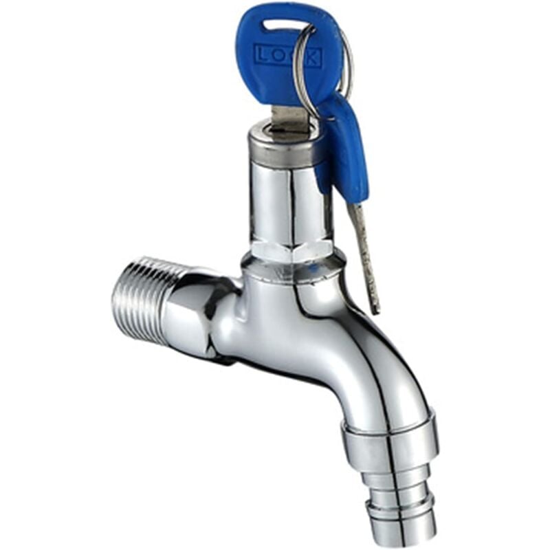Robinets Verrouillables HERKINDNESS - Alliage De Zinc, Clé Incluse - Pour Jardin Et Extérieur - Lot De 2