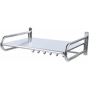 Étagère Micro-ondes 2 Niveaux Blanc - 57x38x38 Cm - Rangement Cuisine Métal Et Panneau Particules