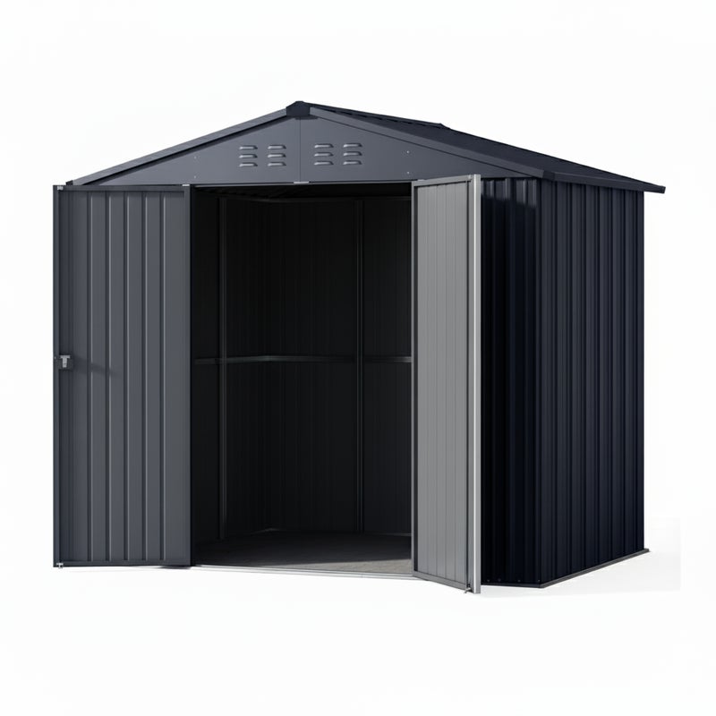 DOMEK narzędziowy ogrodowy szopa schowek szopa 243x307x194 drzwi zawiasowe