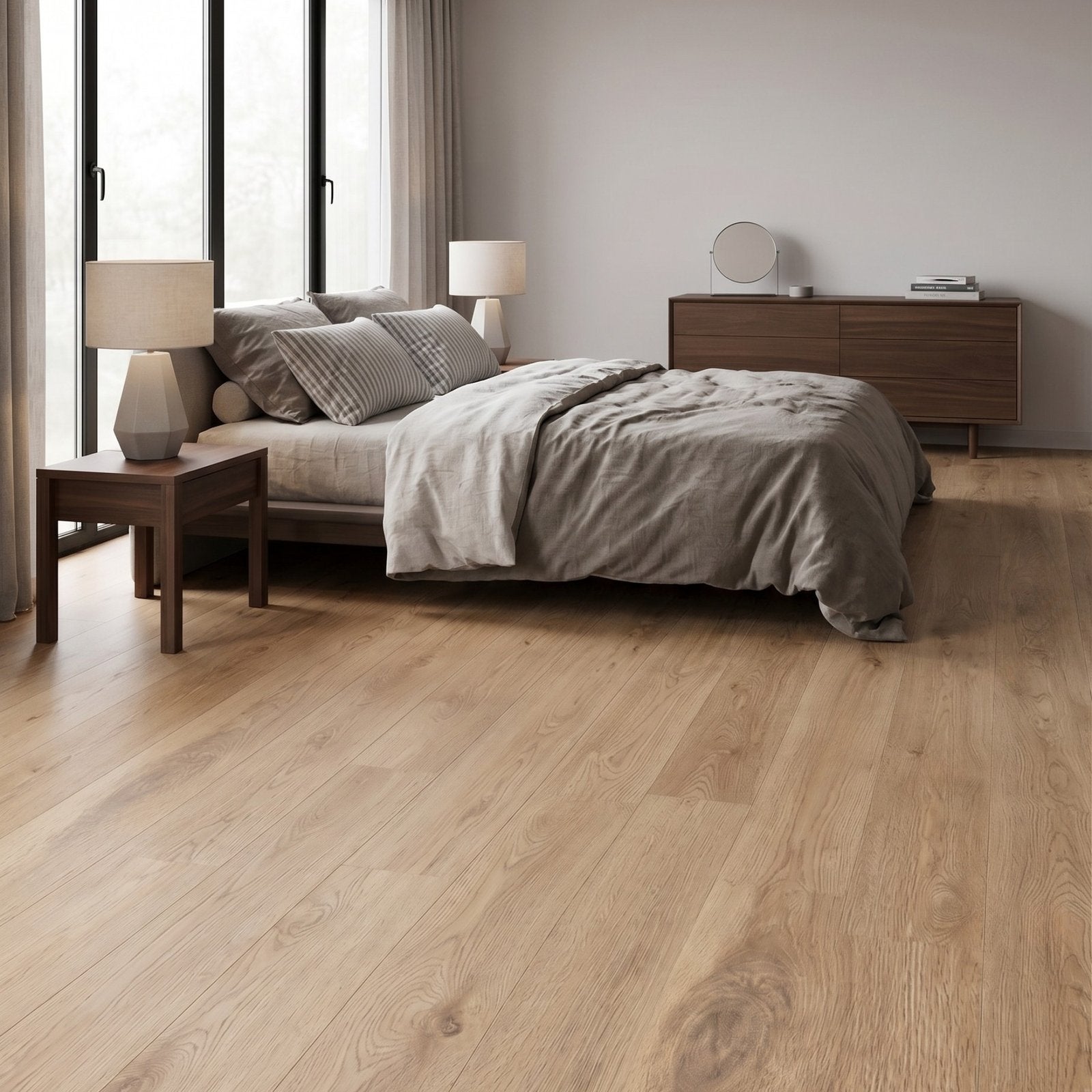 Suelo vinílico SPC clic Extrem 5 mm efecto madera Roble Natural ISOVEX (2,21 m²) - 4