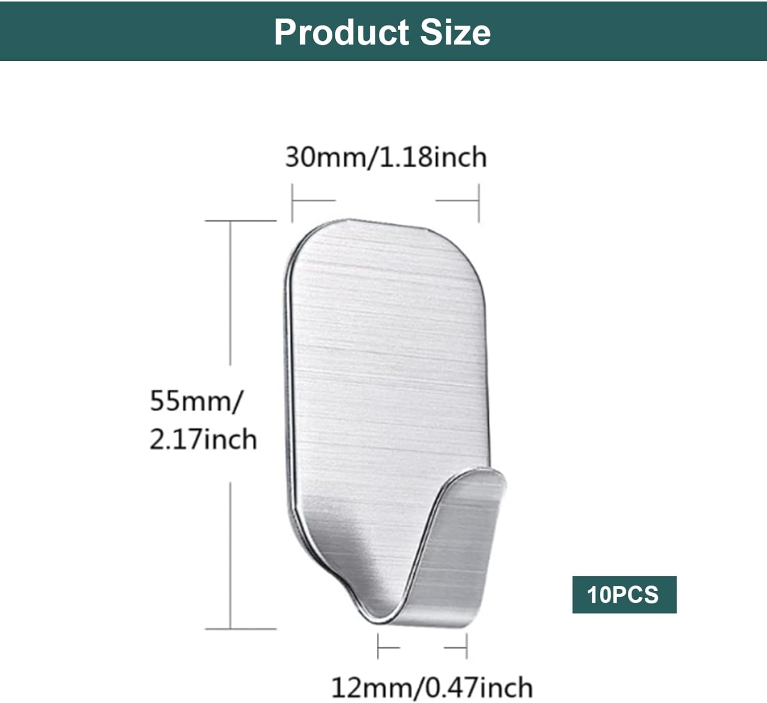 Dorés Lot de 5 crochets pour serviette de salle de bain cuisine, garage