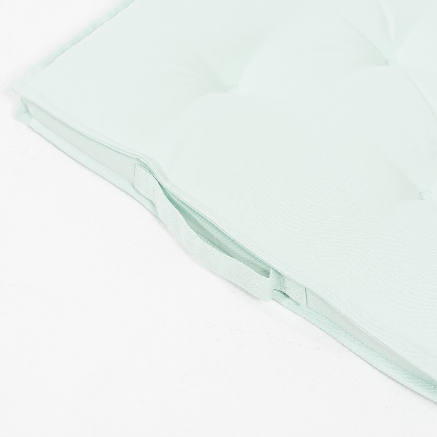 Pack 6 cojines Repelente al agua, Tratamiento para el exterior, Poliéster 180 gr, Color Verde claro, 42 cm x42 cm x5cm - 4