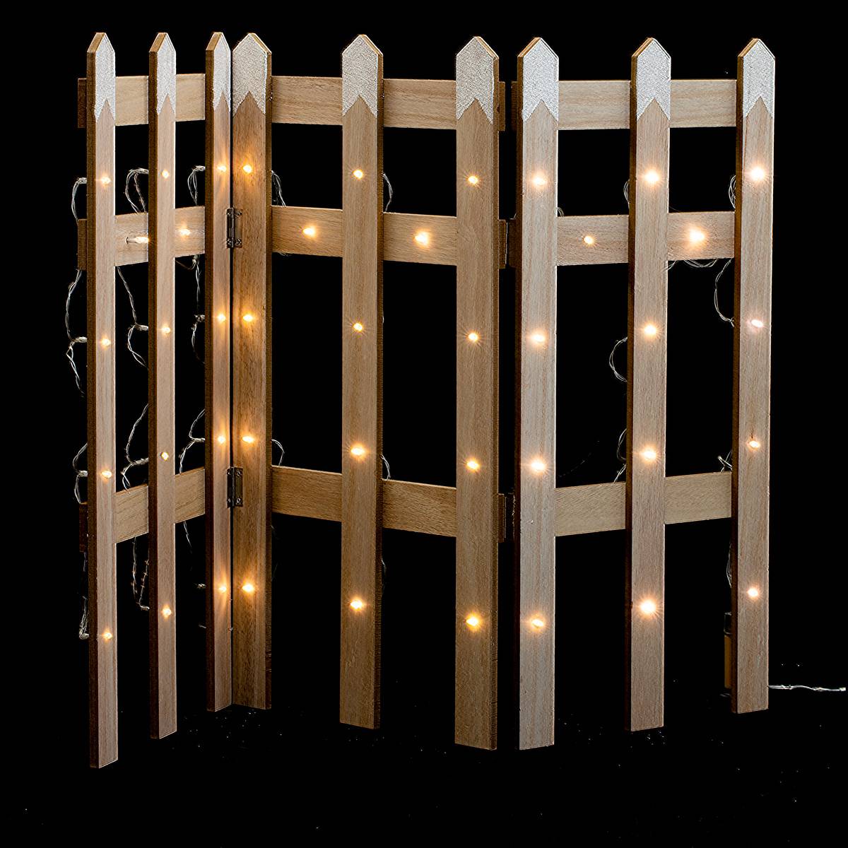 Suspension Bois Ski + Branches Feeric Lights & Christmas - Hauteur 31 Cm