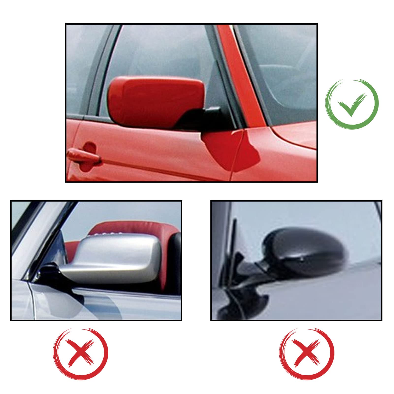 Copri specchietti retrovisori laterali sinistro e destro in stile clacson per berlina E46 Serie 3 1998-2005 (stile fibra di carbonio) - 6