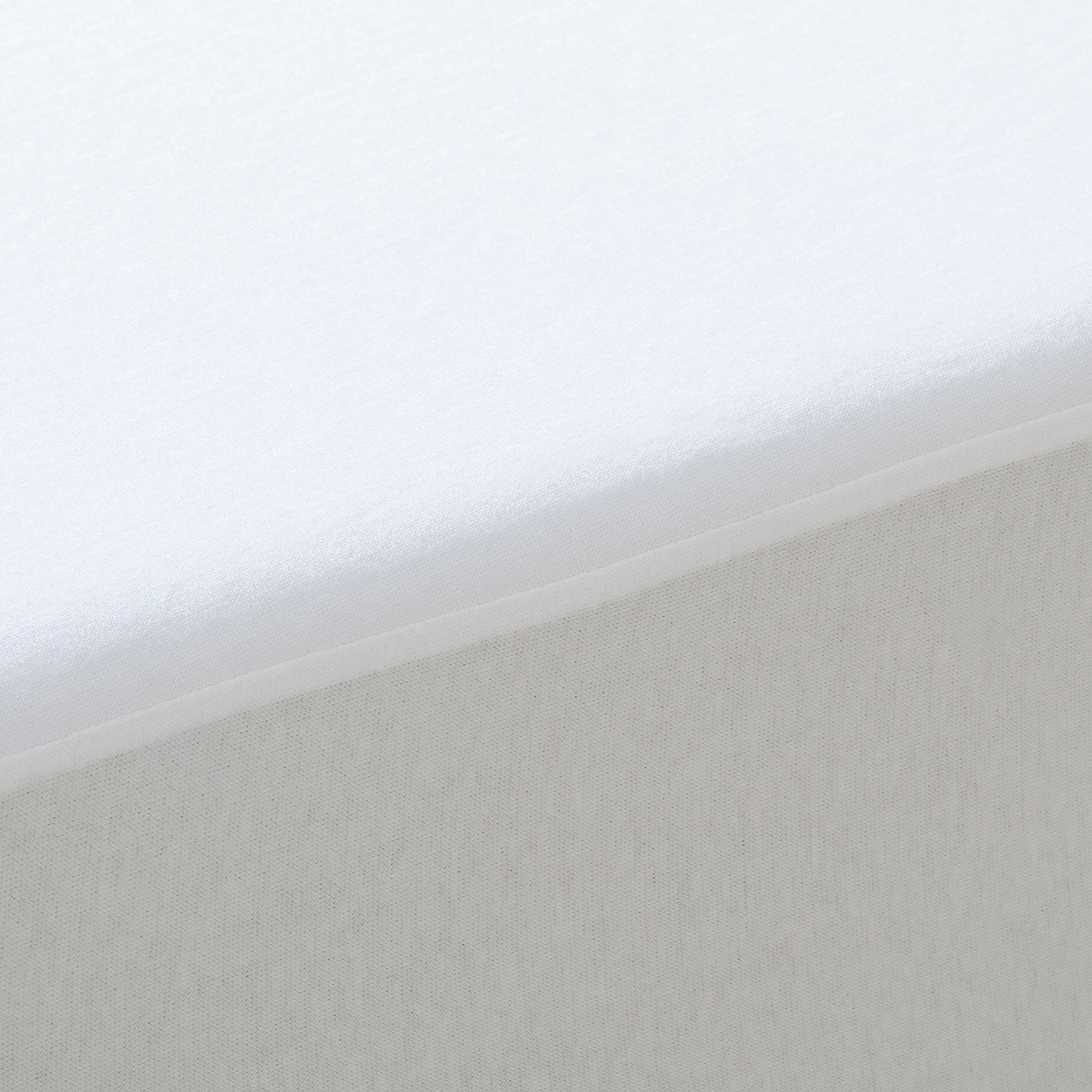 Coprimaterasso antiacaro in cotone bianco per letto da 135 cm - 8