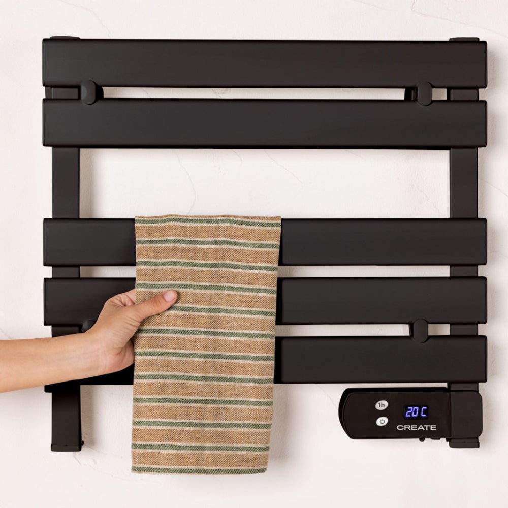 WARM TOWEL MINI - Elektryczny wieszak na ręczniki podłogowo-ścienny 150W