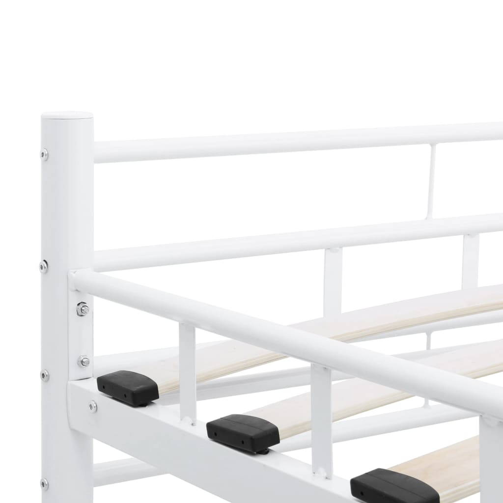 Maison Exclusive - Estrutura de cama 200x200 cm metal branco - 8