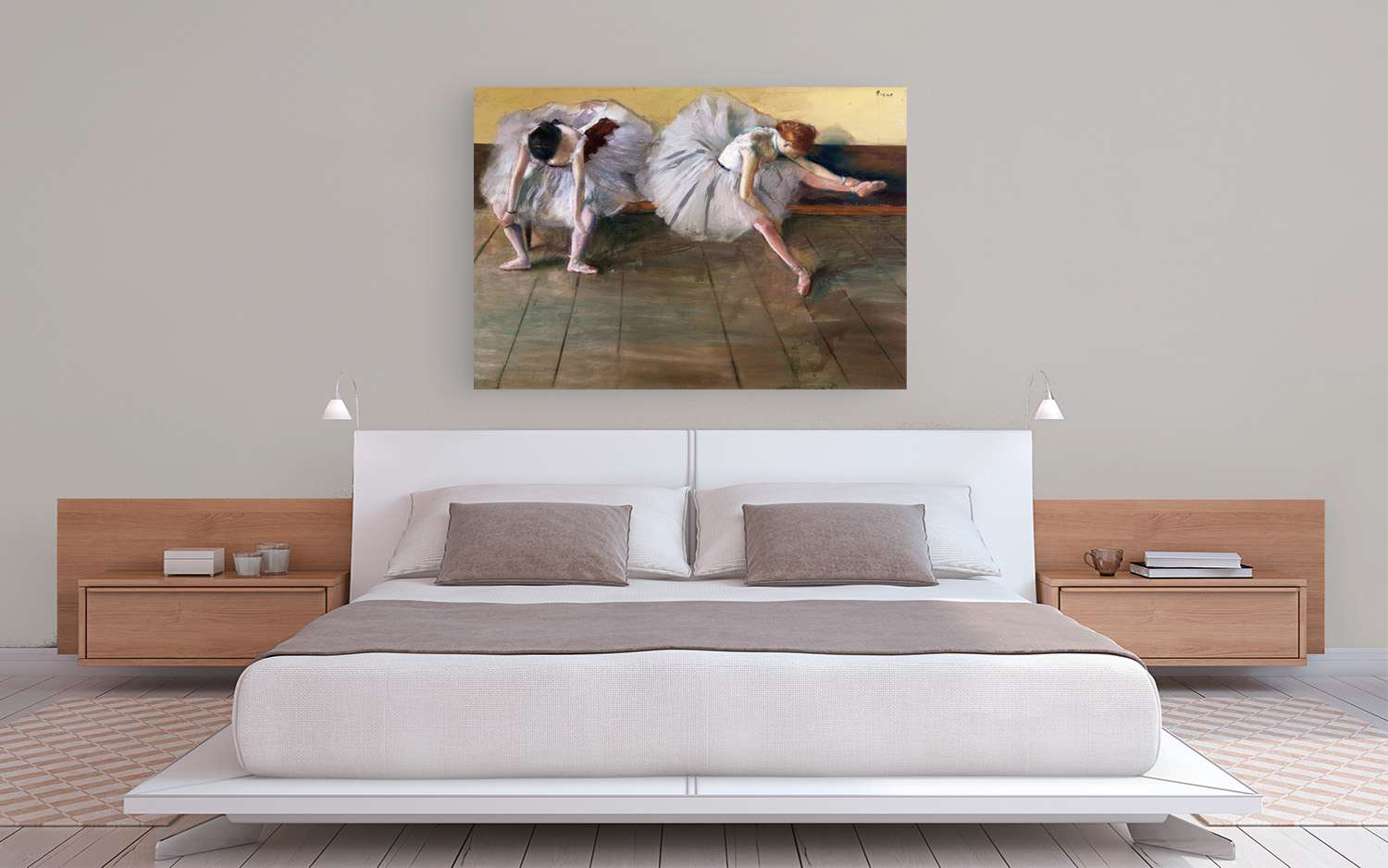 Peinture, impression sur toile - Edgar Degas, Danseuses - 70x50 cm - 2