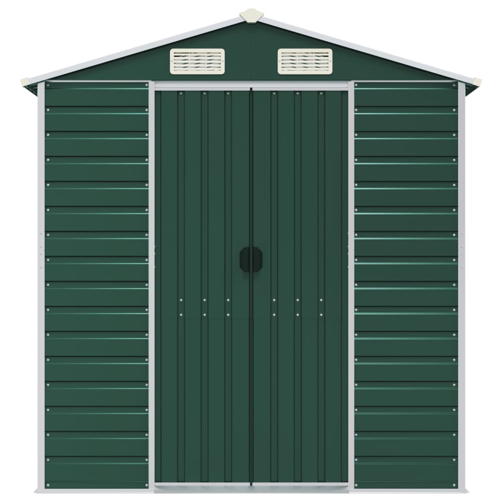 Maison Exclusive - Abri de jardin vert 191x895x198 cm acier galvanisé - 4