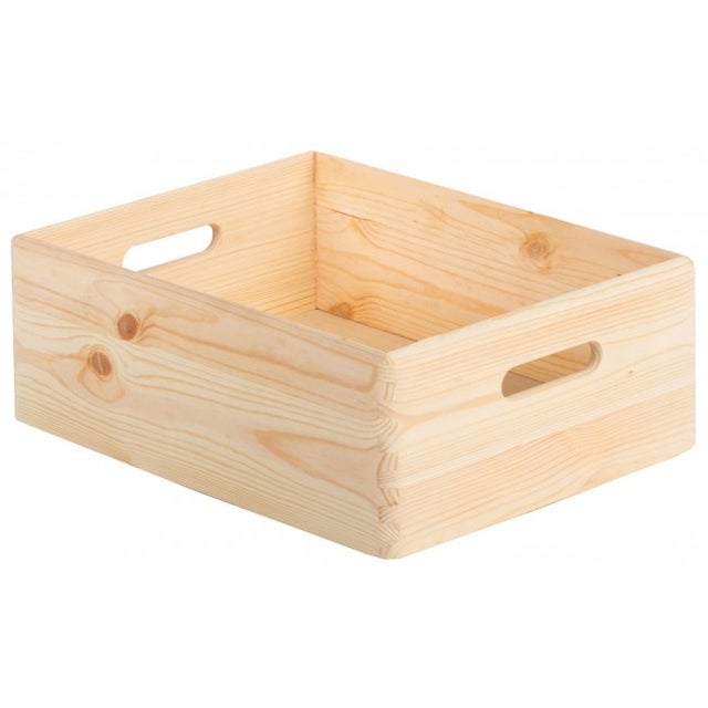 Caisse De Rangement En Bois 40 X 30 X H.14 Cm