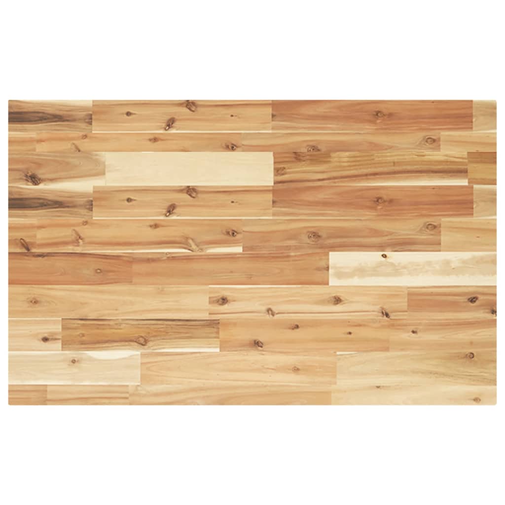 Tablero de mesa | tablero de escritorio | superficie de mesa rectangular madera maciza acacia 80x50x4 cm cfw75934