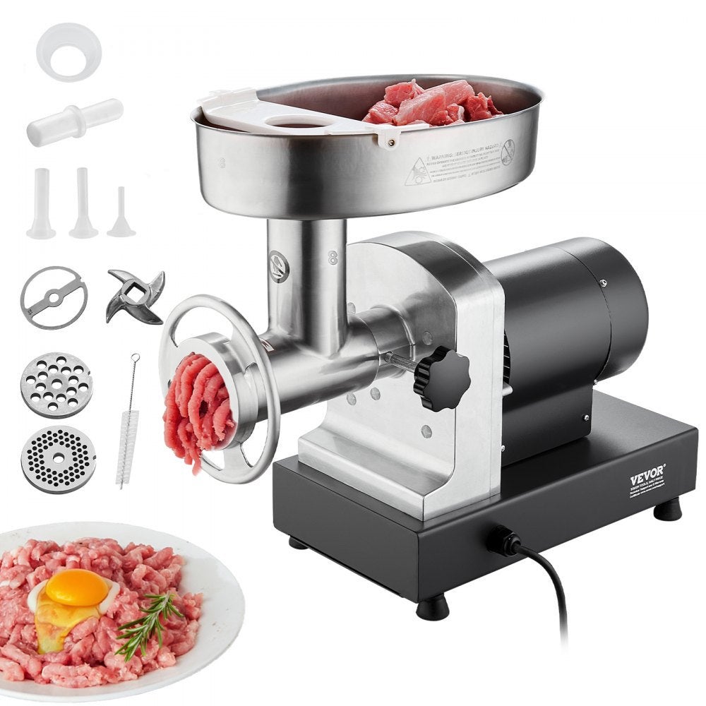 Essenza Picadora De Eléctrica, Motor De 350W Y Accesorios Para Embutidos, Acero Inoxidable, 2,7 Kg/Min, Para Cocina, Restaurante Y Carnicería Carne Acero Inoxidable, Leroy Merlin
