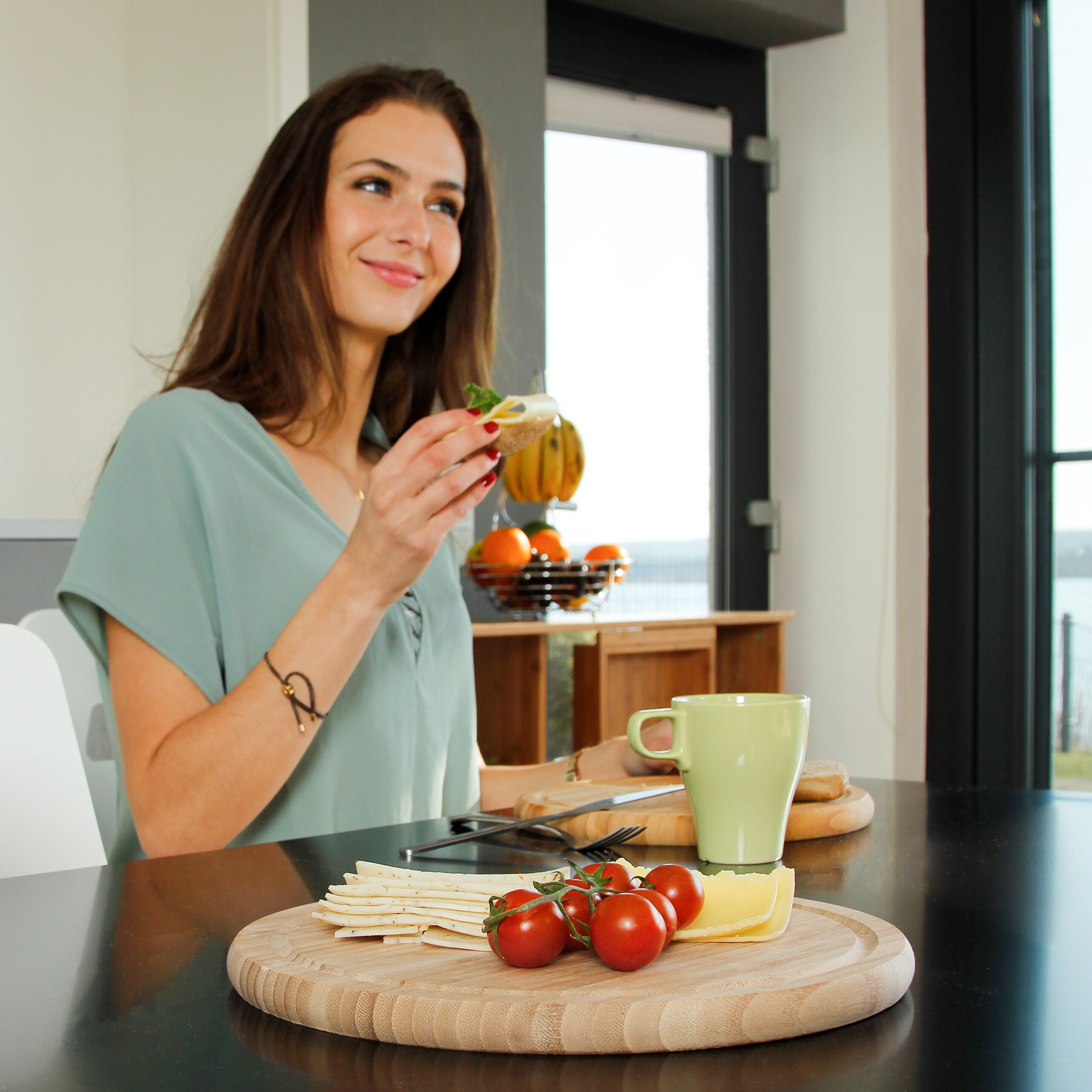 Set 3 Taglieri In Bamb&ugrave; Relaxdays - &Oslash; 30 Cm, Per Aperitivo, Formaggi E Salumi, Naturale