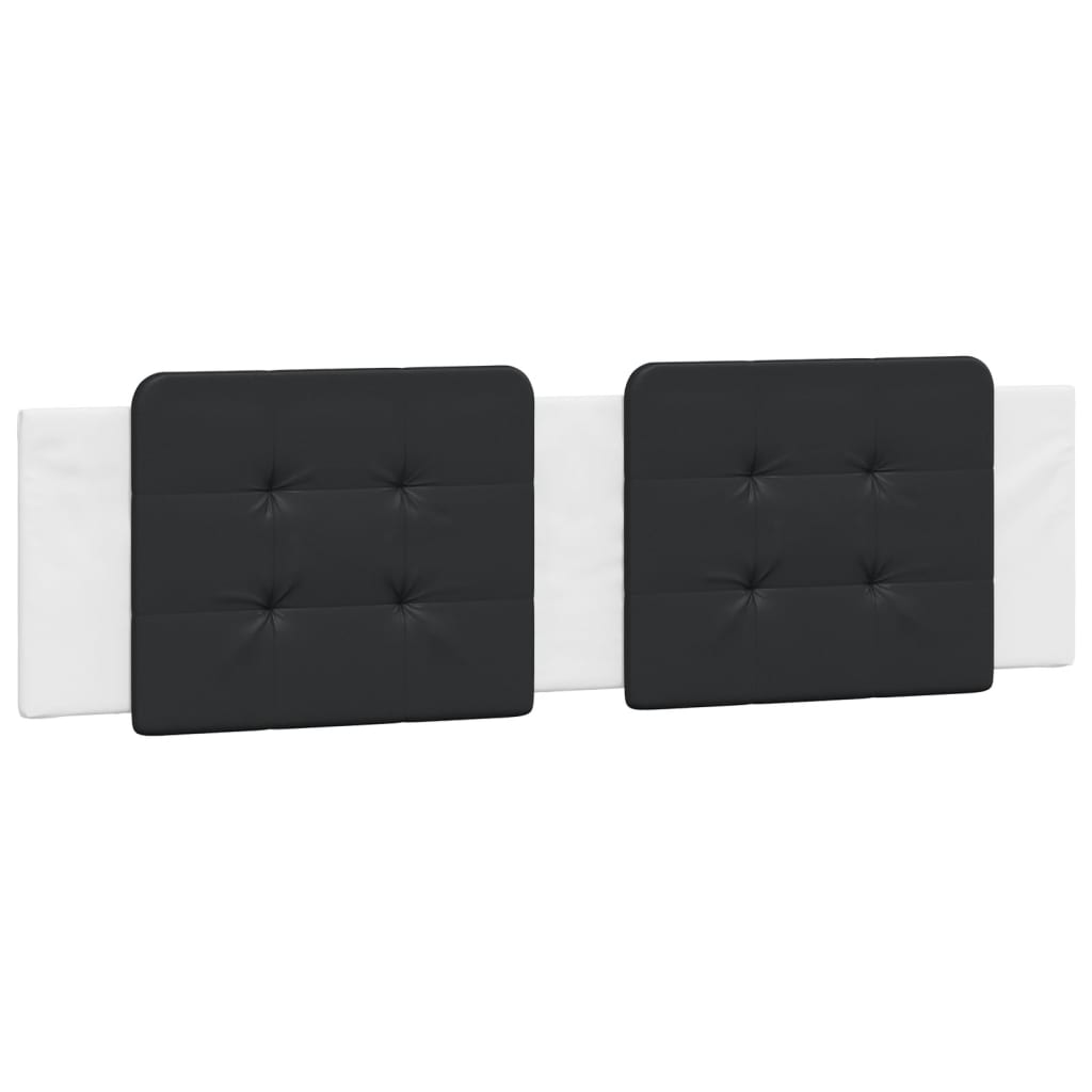 Cuscino Testiera Zadar Nero e Bianco 180 cm in Similpelle vidaXL - 2