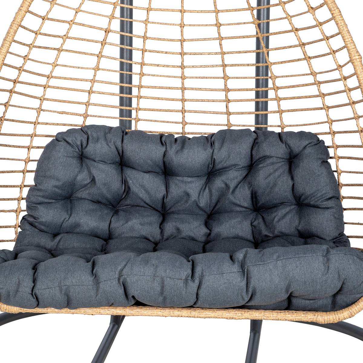 Fauteuil oeuf suspendu Ajar Ardoise - Hespéride - 5