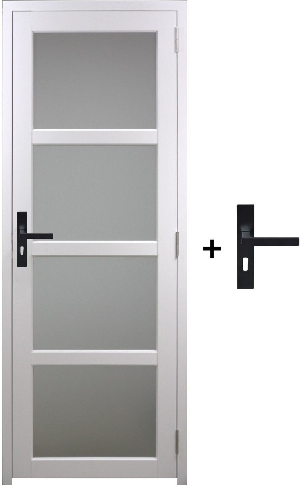 Bloc Porte Tana Vitrée Blanc H204 X L83 Poussant Gauche Côte Tableau ...