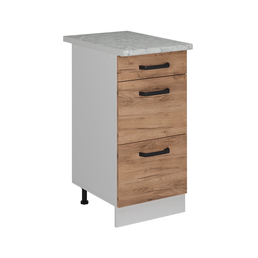 Vicco Szafka dolna do kuchni R-Line, Złoty dąb energetyczny, 40 cm BP Marmur