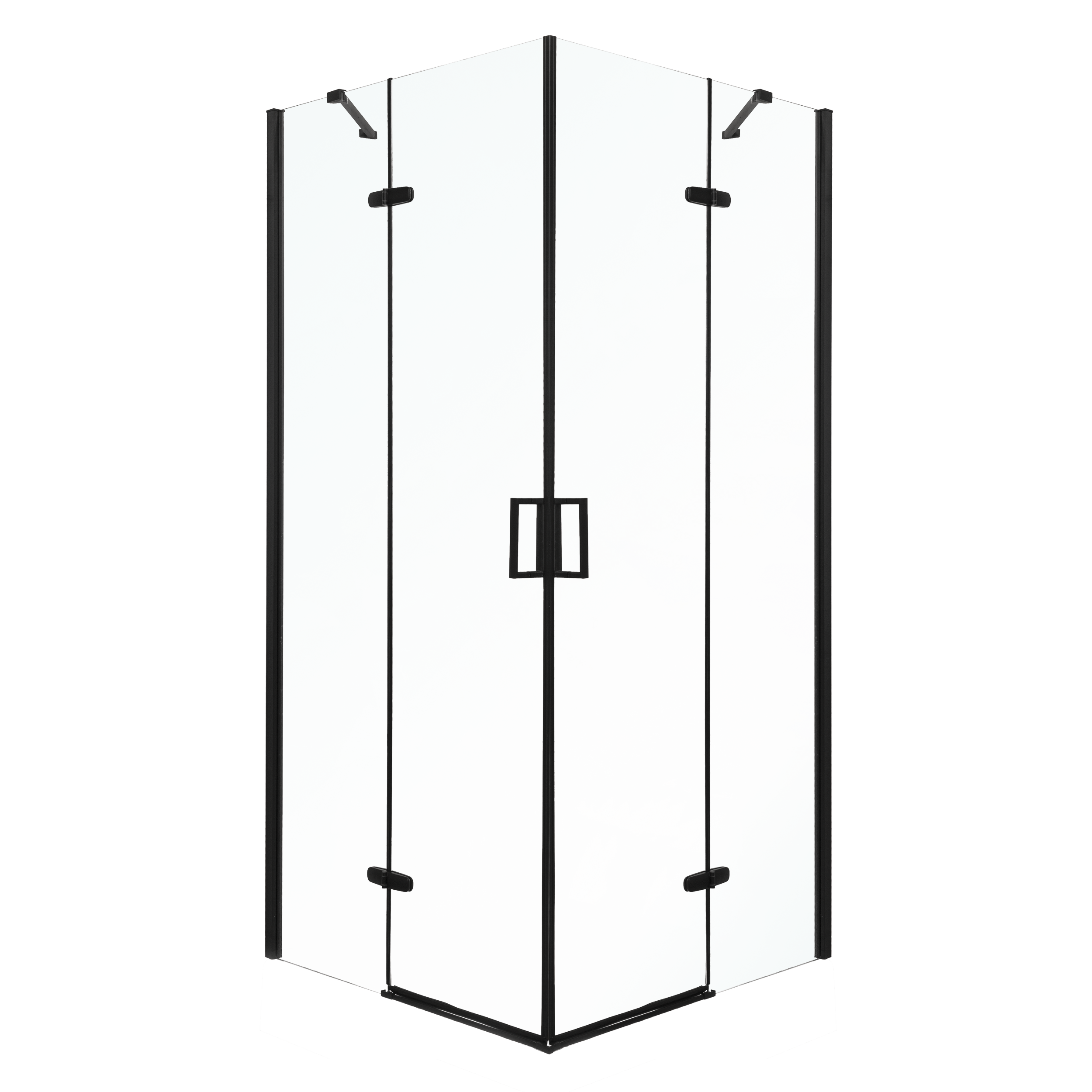 Kabina prysznicowa Flow 90 BL kwadratowa uchylna szkło transparentne 6 mm KERRA