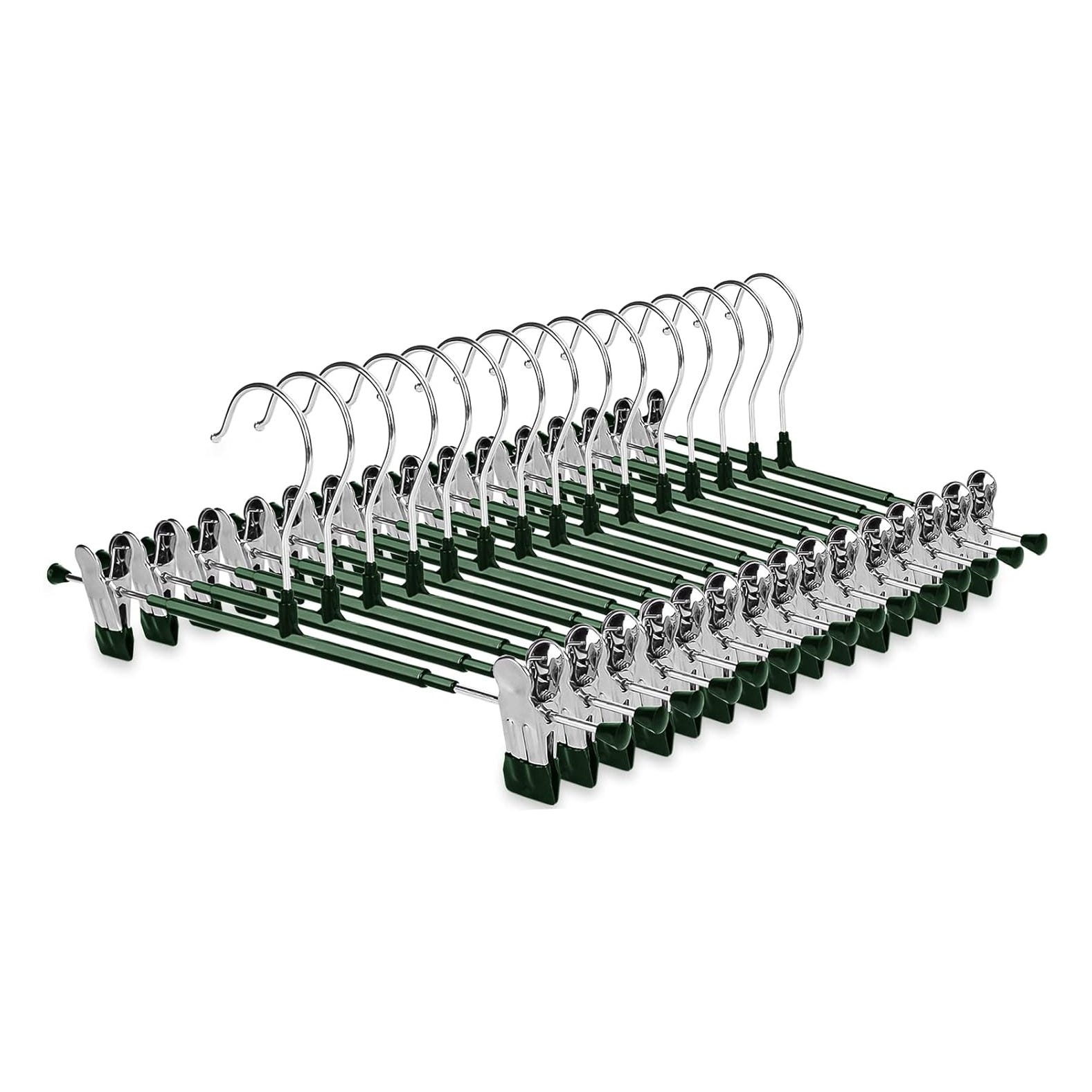 BEXTCOK 15 grucce in metallo, lunghe 31 cm, con ganci antiscivolo, adatte per appendere gonne, pantaloncini, ecc., colore grigio | Leroy Merlin BEXTCOK 15 grucce in metallo, lunghe 31 cm, con ganci antiscivolo, adatte per appendere gonne, pantaloncini, ecc., colore grigio | Leroy Merlin