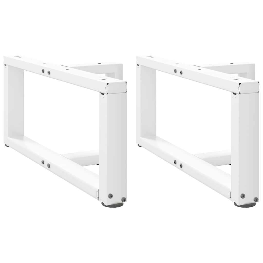 Nogi do stolika kawowego w kształcie litery T 2 szt. Białe 70x25x(30-31) cm Stal vidaXL