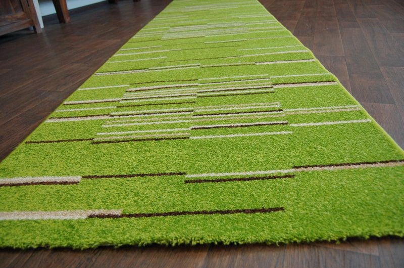Tapis de couloir HEAT-SET FRYZ NELI vert - lime 60 cm 60x940 cm - 3