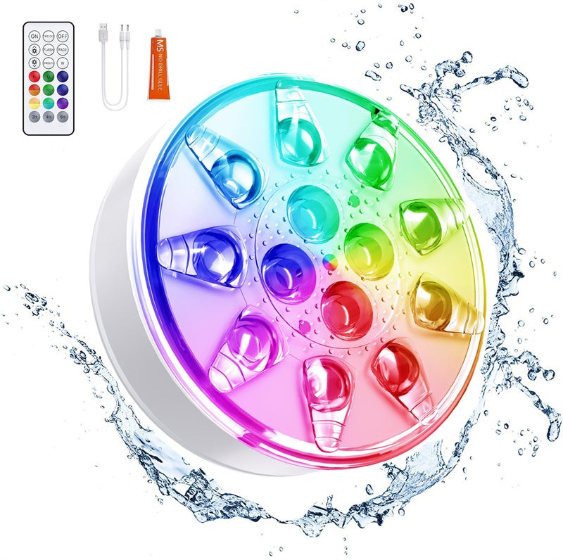 Oświetlenie basenów naziemnych akumulatorowe oświetlenie zanurzeniowe LED ze zdalnym sterowaniem wodoszczelność oświetlenie wanien pryszniców fontann