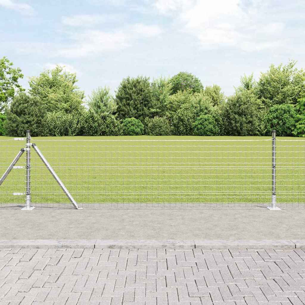 Słupek ogrodzeniowy. 52 pcs Szary 3,2 x 3,2 x 70 cm vidaXL