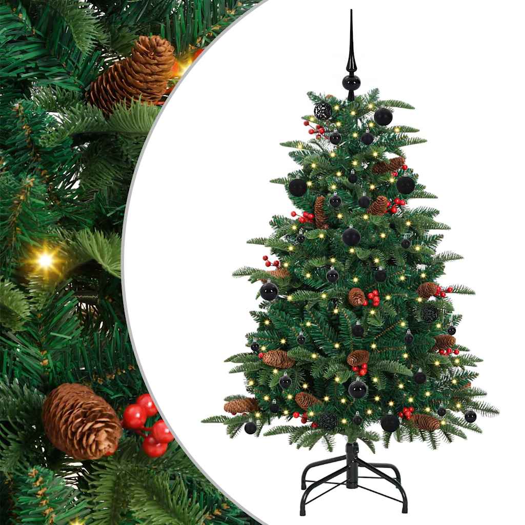 Sztuczna choinka Zielony 150 cm PVC, Metal i Plastik