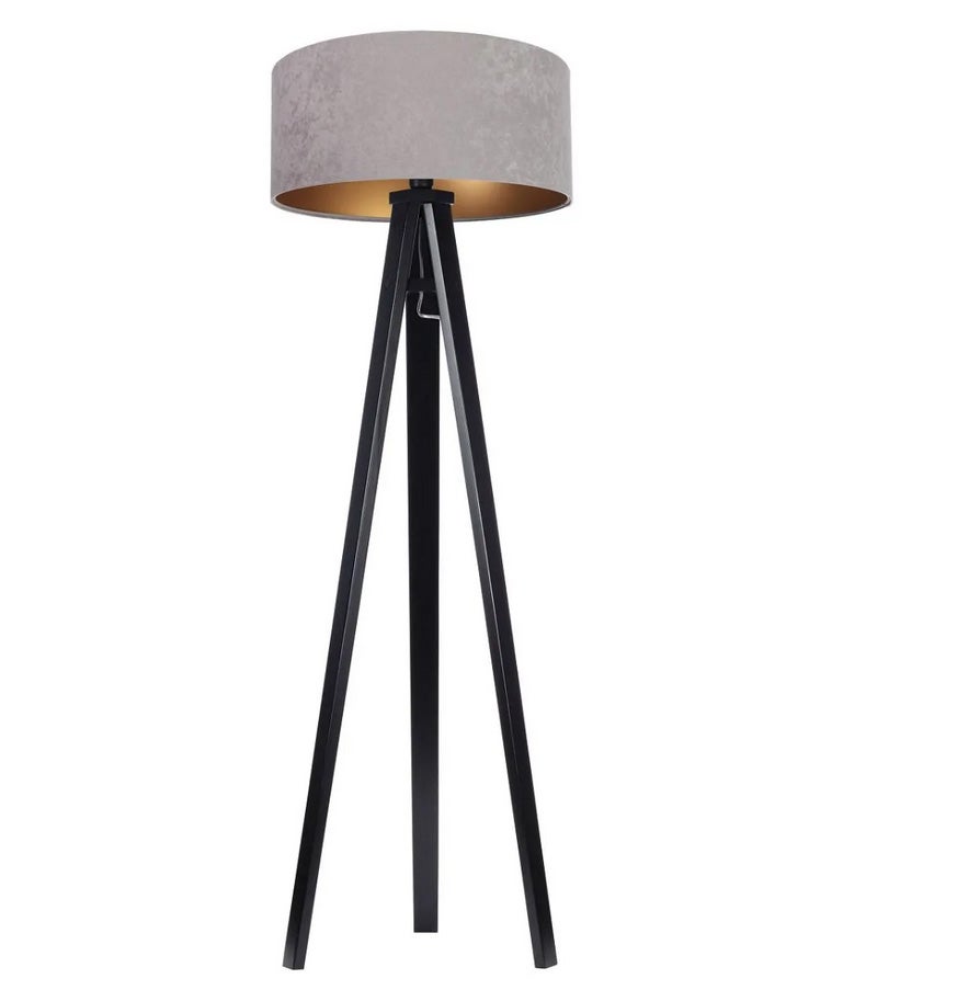 Lampa stojąca HOME 50 szara/złota/czarna