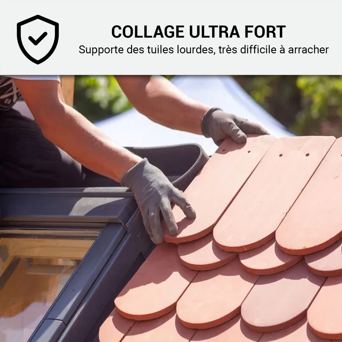 Colla per tegole, Sigillante per Tegole Polimero Ibrido ARCASEALANT - 1180 - 290 ml x 3 Terra cotta - ARCANE INDUSTRIES - 5