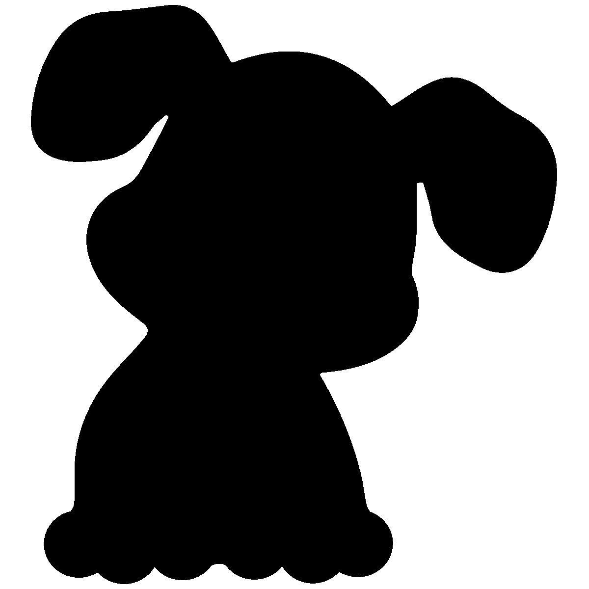 Adesivo lavagna cucciolo + 4 gessi liquidi - Sticker adesivo - adesivi murali - 115x105cm - 2