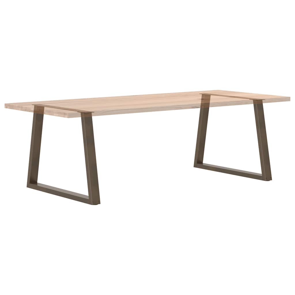 Maison Exclusive - Pieds de table à manger en forme de V, 2 pièces, acier l, 90 x (72-73,3) cm - 8