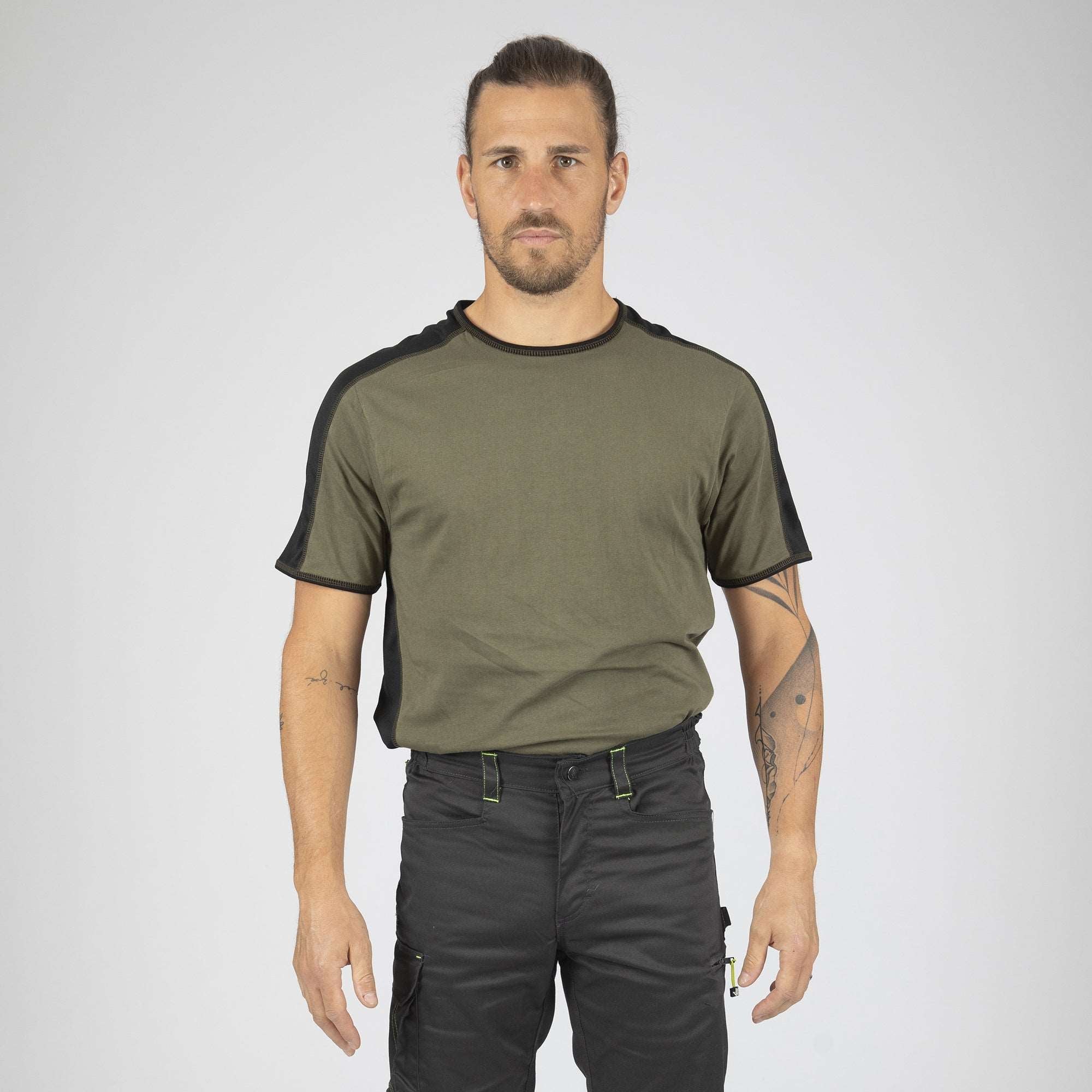 ANDY - T-SHIRT MANCHES COURTES DE TRAVAIL - 1400 Kaki L - 2