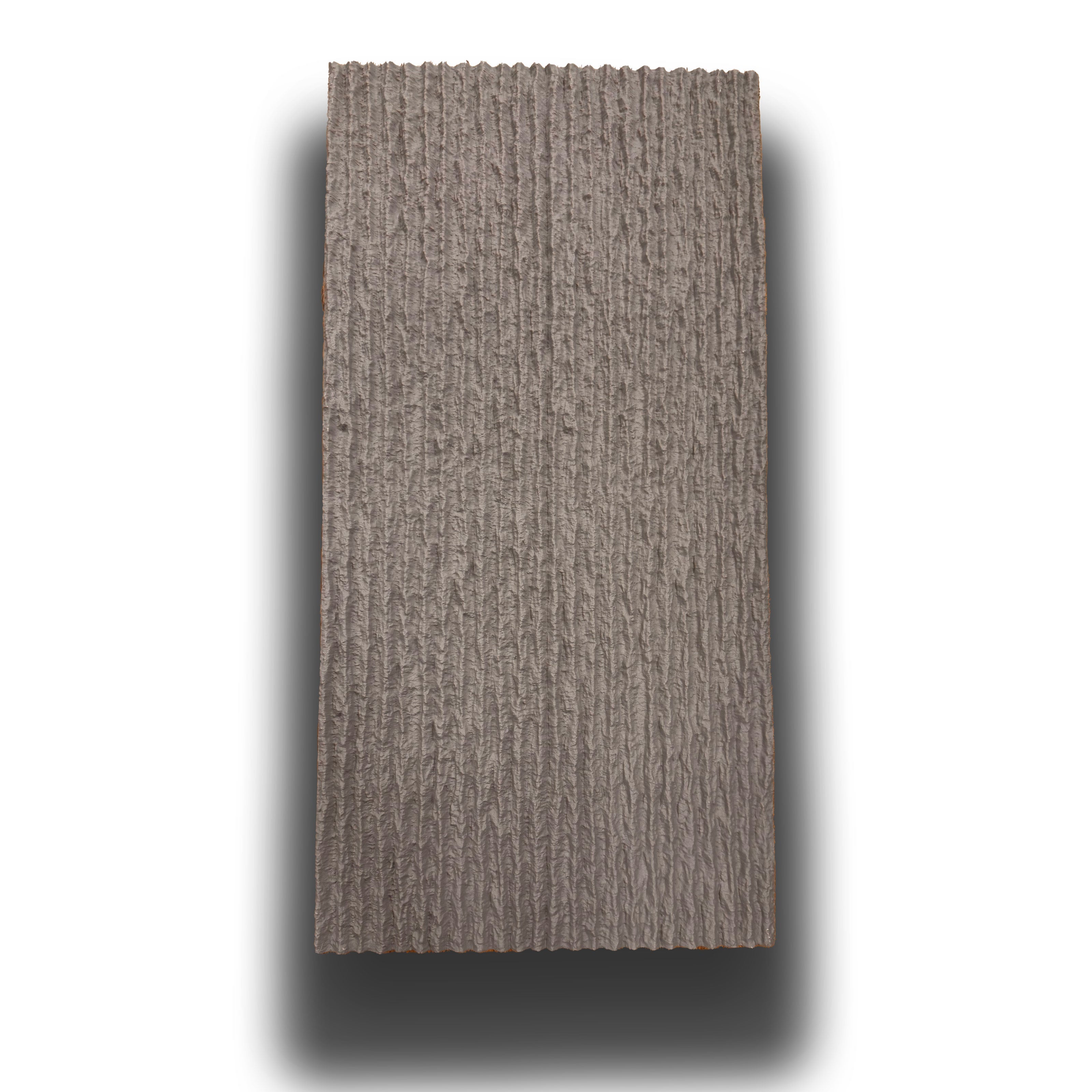Panneau de bardage intérieur-extérieur PU effet pierre rayé ultra-réaliste et isolant 60x120cm en 4 coloris - Panneau CIMENT 120x60cm - 6