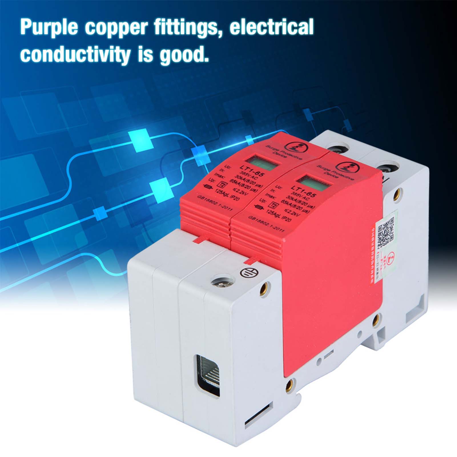 Protezione da sovratensioni telefoniche Thunder Tele Protector Protezione da sovratensioni a bassa tensione (2P65KA) - 4