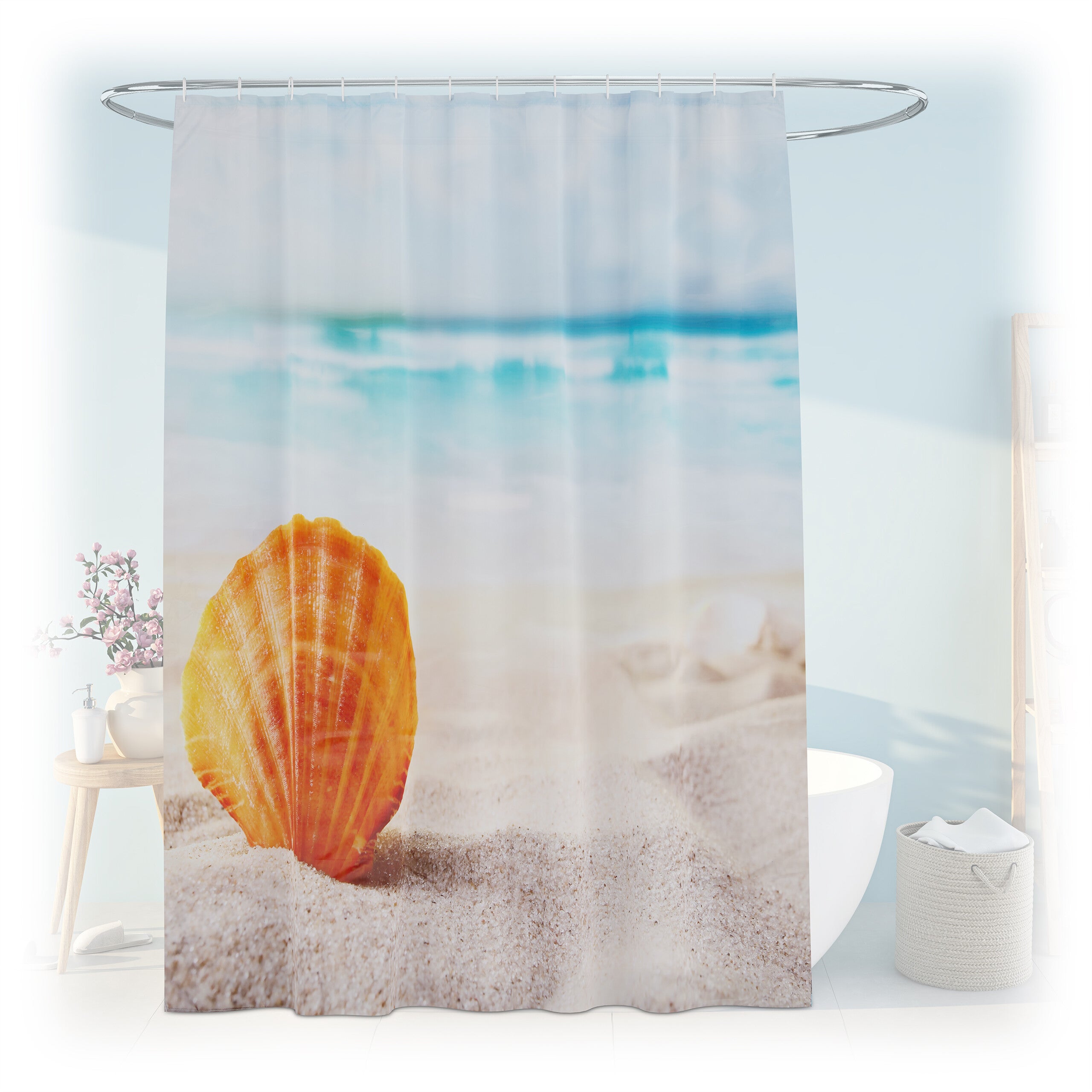Tenda Doccia Antimuffa 180x200 Con Stampa 3D Candele: Impermeabile, Poliestere E Ganci Inclusi. Perfetta Per Il Bagno!