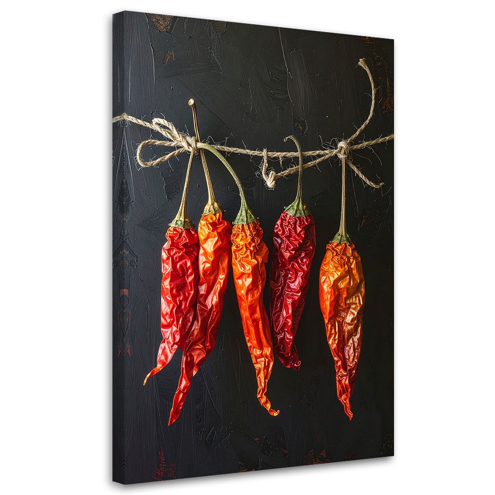 Obraz do kuchni restauracji baru jadalni, Suszone czerwone papryczki chilli 60x90