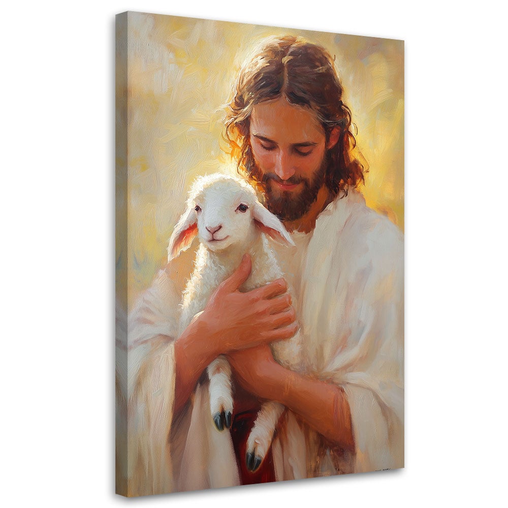 Obraz religijny, Jezus z Barankiem Bożym 40x60