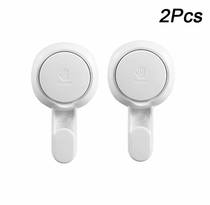 Zestaw 2 plastikowych haczyków ściennych, mocny haczyk łazienkowy 5 KG, przyssawka prysznicowa, uchwyt na ręcznik, płaszcz kąpielowy