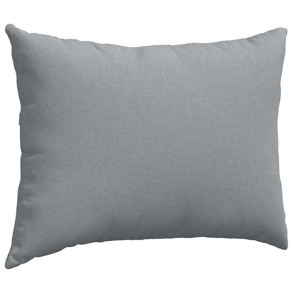 vidaXL Coussins de canapé 2 pc tissu Gris clair 70 x 50 cm - 5